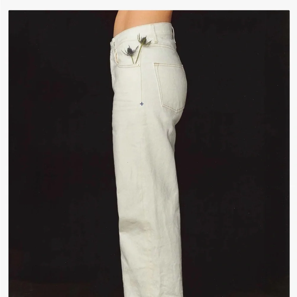 Brand New Imogene + Willie Edie Cream Selvage Denim, fits like size 26/27 - Picture 8 of 12